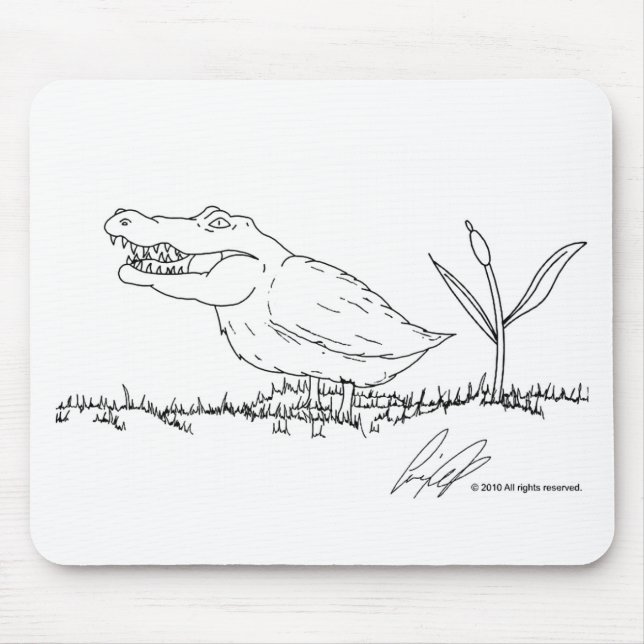 Tapis De Souris Mousepad de Crocoduck (Devant)