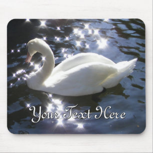 Tapis De Souris Mousepad de cygne chatoyant