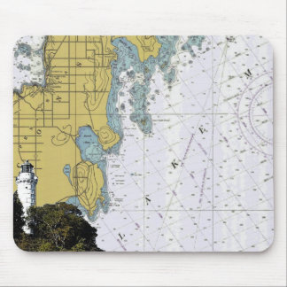 Tapis De Souris Mousepad de diagramme de phare d'île de Cana