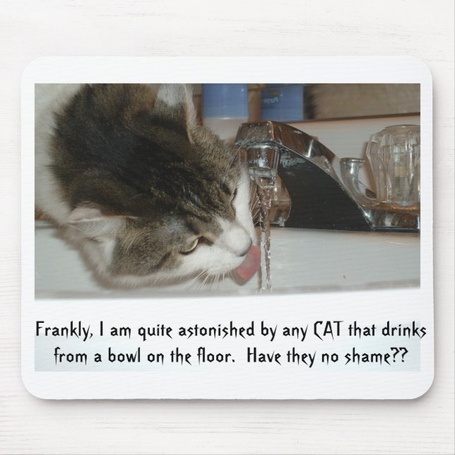 Tapis De Souris Mousepad de diva de chat (Devant)