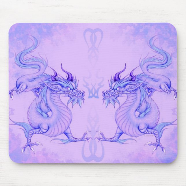 Tapis De Souris Mousepad de dragons de glace (Devant)