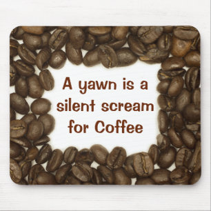 Tapis De Souris Mousepad de fèves de café