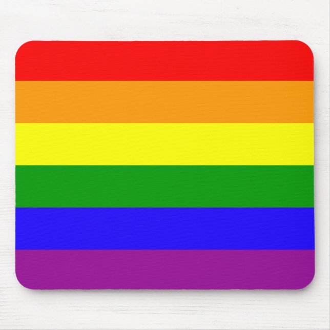 Tapis De Souris Mousepad de fierté d'arc-en-ciel (Devant)
