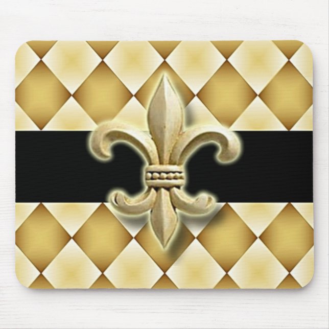 Tapis De Souris Mousepad de Fleur de Lis (Devant)