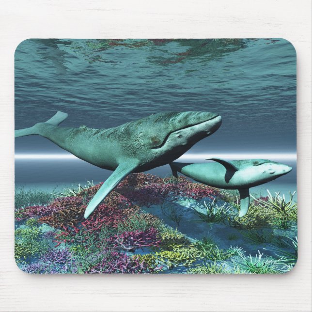 TAPIS DE SOURIS MOUSEPAD DE LA CHANSON DE BALEINE (Devant)