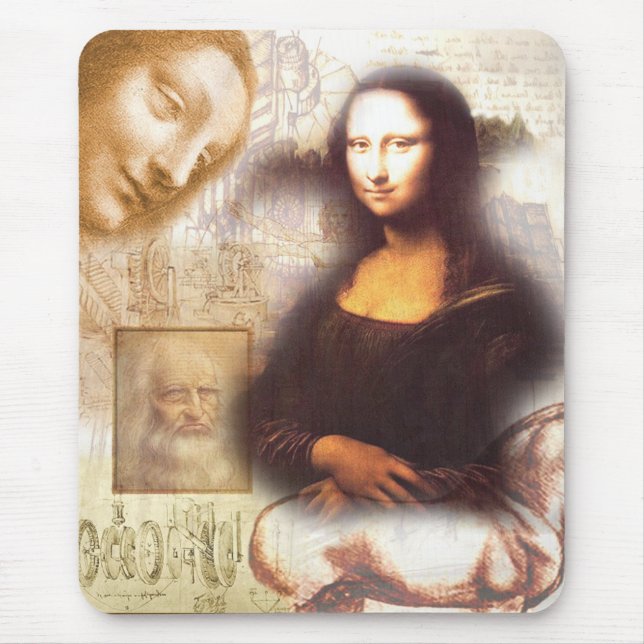 Tapis De Souris mousepad de Léonard de Vinci (Devant)