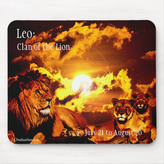 Tapis De Souris Mousepad de Lion (Devant)