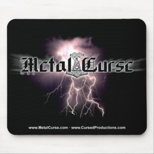 Tapis De Souris Mousepad de logo de malédiction en métal