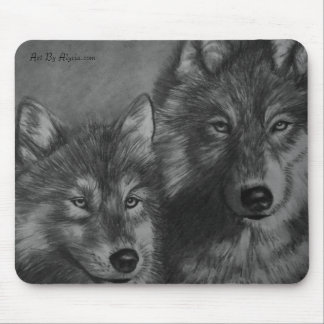 Tapis De Souris Mousepad de loups