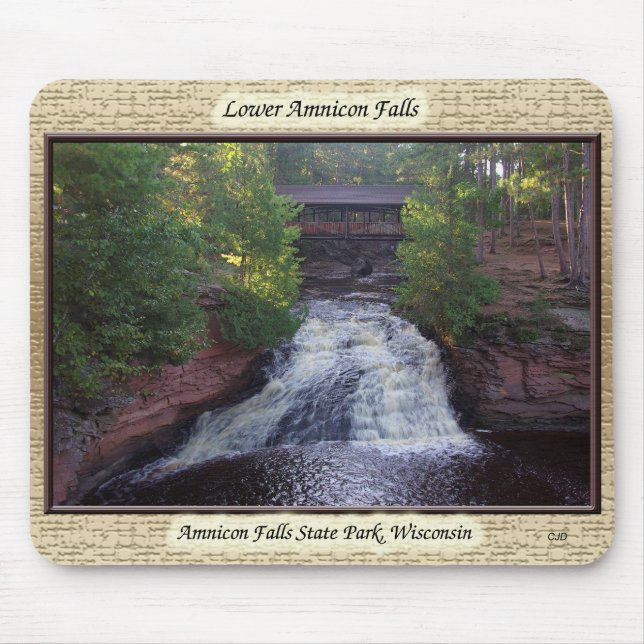 Tapis De Souris Mousepad de Lower Amnicon Falls (Devant)