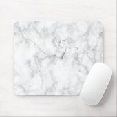 Tapis De Souris Mousepad de marbre blanc minimaliste (Avec souris)