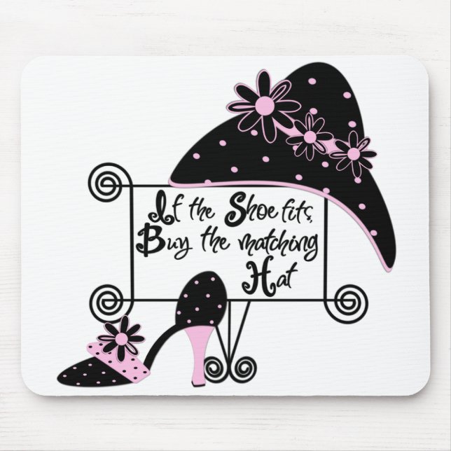 Tapis De Souris Mousepad de mode rose (Devant)