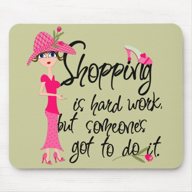 Tapis De Souris Mousepad de mode rose foncé (Devant)