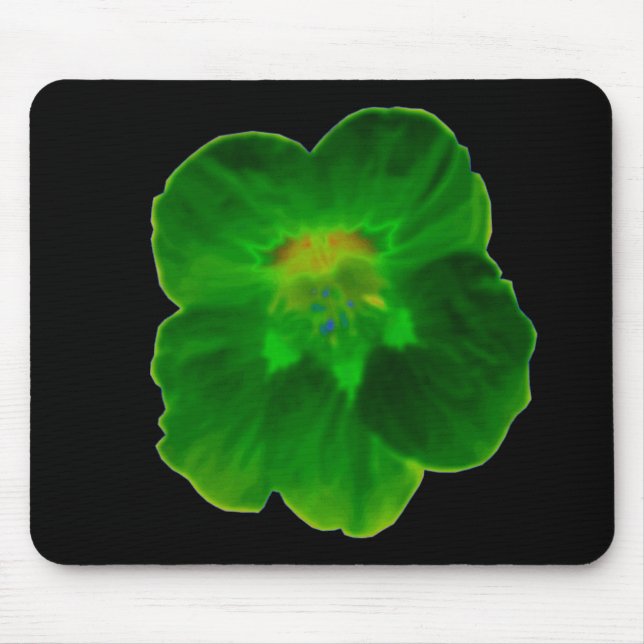Tapis De Souris Mousepad de Nasturtium vert (Devant)