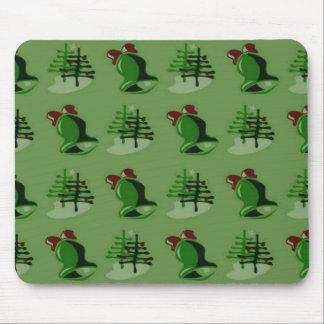 Tapis De Souris Mousepad de Noël vert