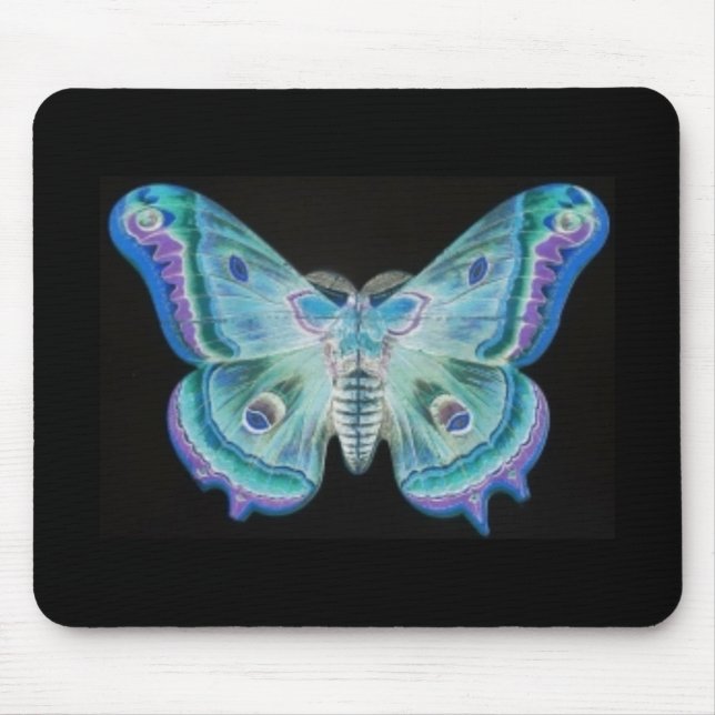 Tapis De Souris Mousepad de papillon de nuit Abstrait (Devant)