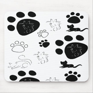 Tapis De Souris Mousepad de pattes de Kitty