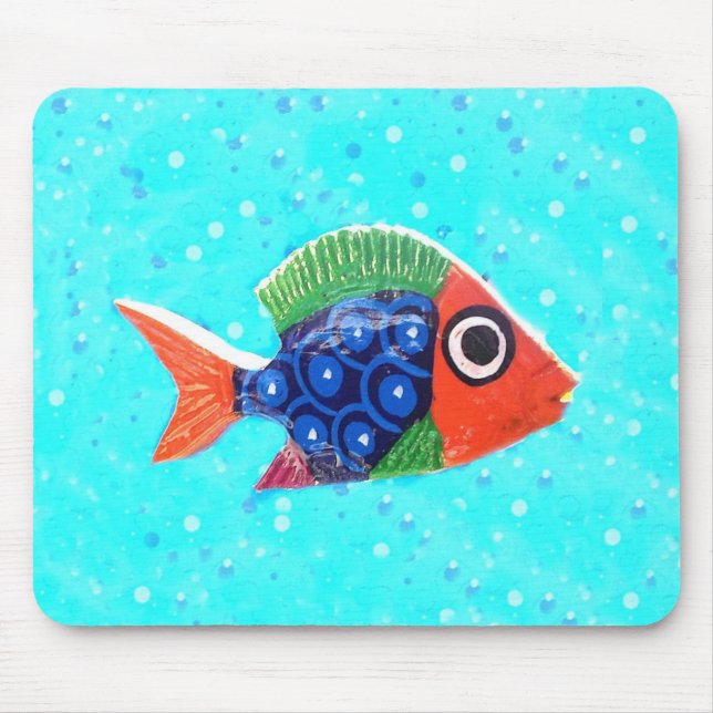 Tapis De Souris Mousepad de poisson tropical (Devant)