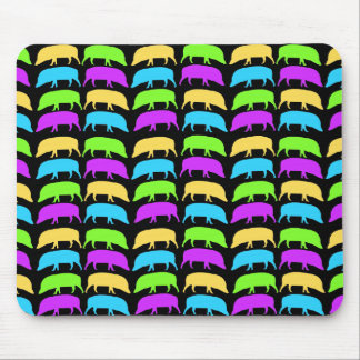 Tapis De Souris Mousepad de porcs multicolores