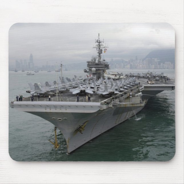 Tapis De Souris Mousepad de porte-avions d'USS KITTY HAWK (Devant)