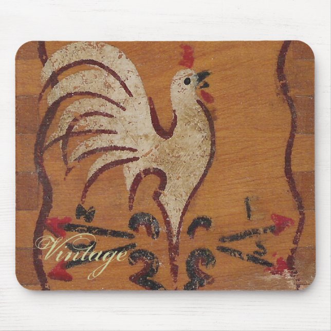 Tapis De Souris Mousepad de poulet vintage (Devant)