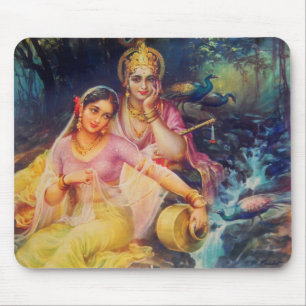 Tapis De Souris Mousepad de Radha et de Krishna