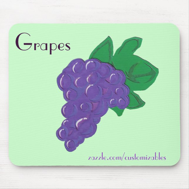 Tapis De Souris Mousepad de raisins (Devant)