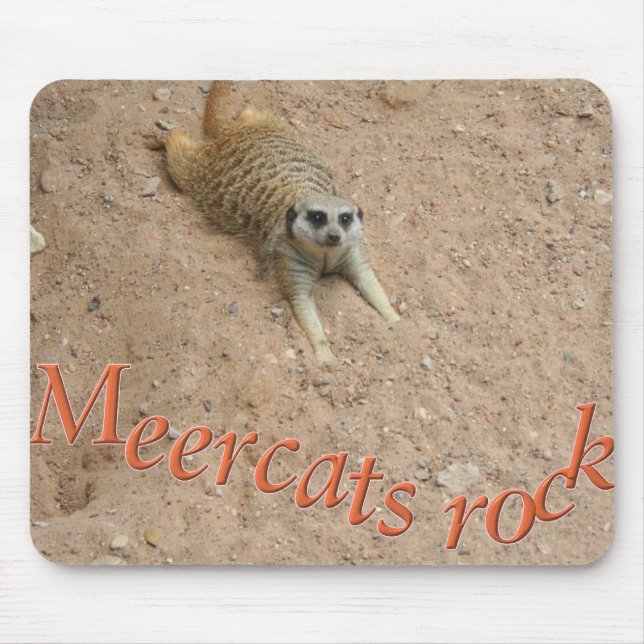 Tapis De Souris Mousepad de roche de Meercats (Devant)