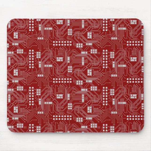 Tapis De Souris Mousepad de rouge de carte (Devant)
