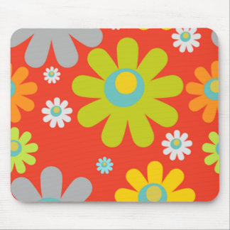 Tapis De Souris mousepad de rouge de cerise de marguerite
