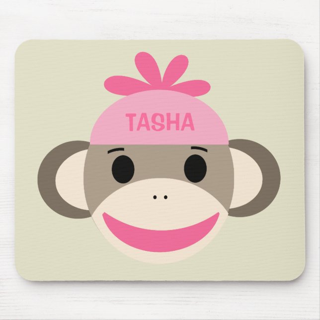 Tapis De Souris Mousepad de singe de choq personnalisé pour enfant (Devant)