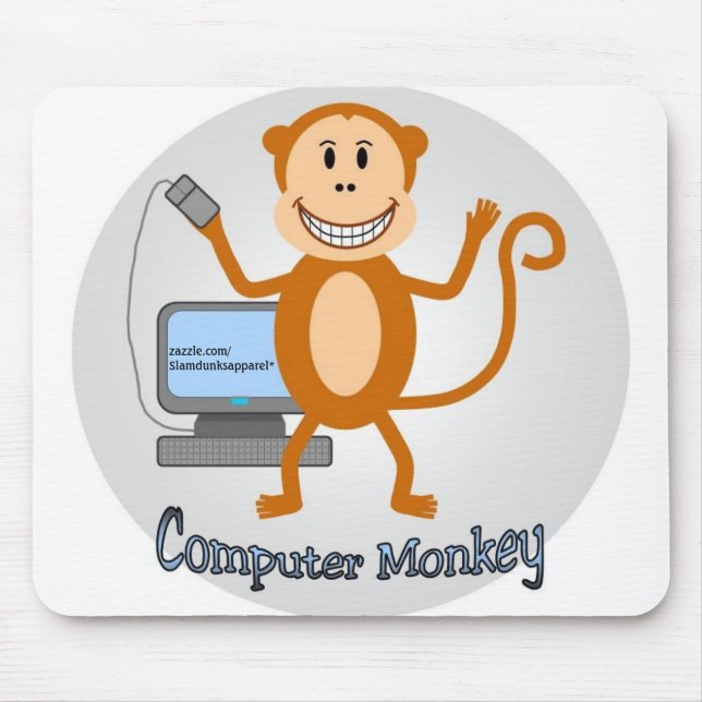 Tapis De Souris Mousepad de singe d'ordinateur (Devant)