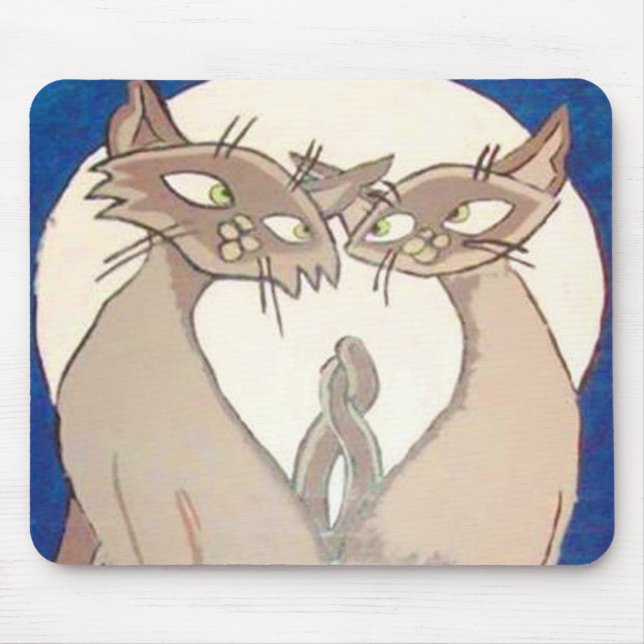 Tapis De Souris Mousepad de style siamois (Devant)