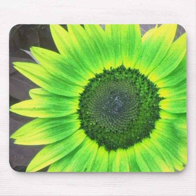 Tapis De Souris Mousepad de tournesol jaune N vert (Devant)