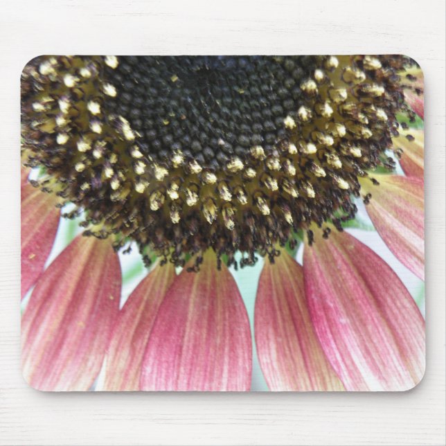 Tapis De Souris Mousepad de tournesol rose (Devant)
