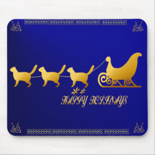 Tapis De Souris Mousepad de traîneau de chat