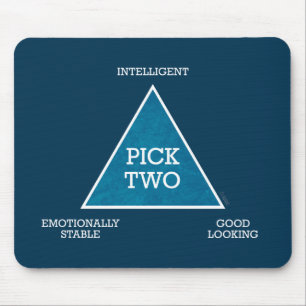 Tapis De Souris Mousepad de triangle de la sélection deux