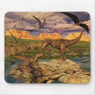 Tapis De Souris Mousepad de vallée de dinosaure