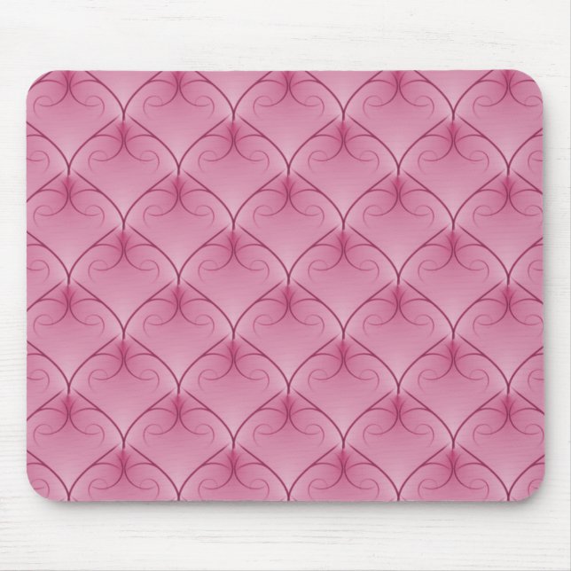 Tapis De Souris Mousepad d'élégance rose doux (Devant)