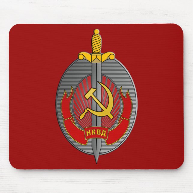 Tapis De Souris Mousepad d'emblème de NKVD (Devant)