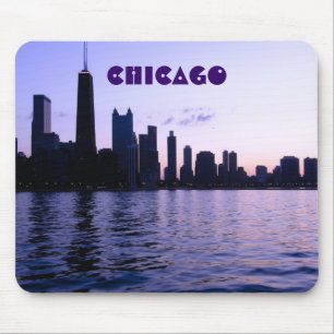 Tapis De Souris Mousepad d'horizon de Chicago