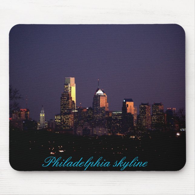 Tapis De Souris Mousepad d'horizon de Philadelphie (Devant)