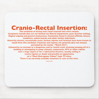 Tapis De Souris Mousepad d'insertion cranio-rectale