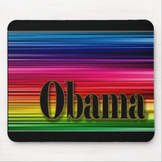 Tapis De Souris Mousepad d'Obama coloré par arc-en-ciel