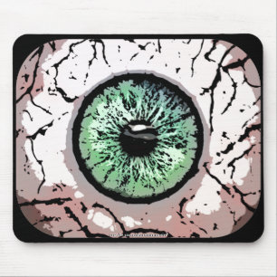 Tapis De Souris Mousepad d'oeil vert