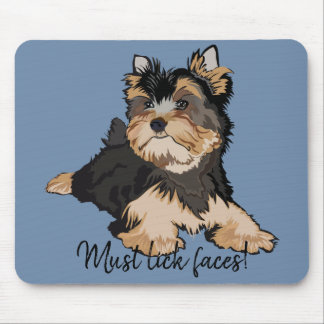 Tapis De Souris Mousepad Doit Lick Visages/Chiot Terrier