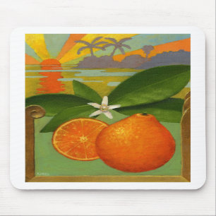 Tapis De Souris Mousepad d'oranges