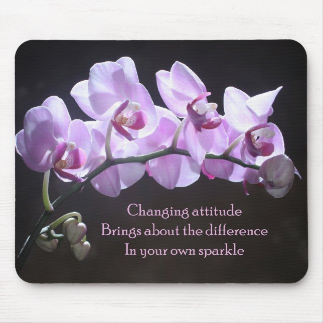 Tapis De Souris Mousepad d'orchidée - attitude changeante (Devant)