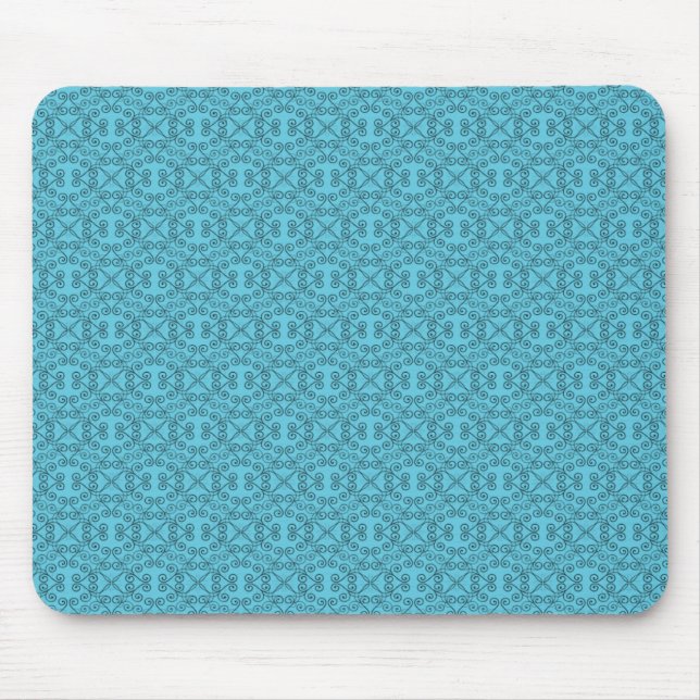 Tapis De Souris Mousepad doux et dainty, Turquoise (Devant)