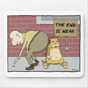 Tapis De Souris Mousepad drôle de chat : L'extrémité est près